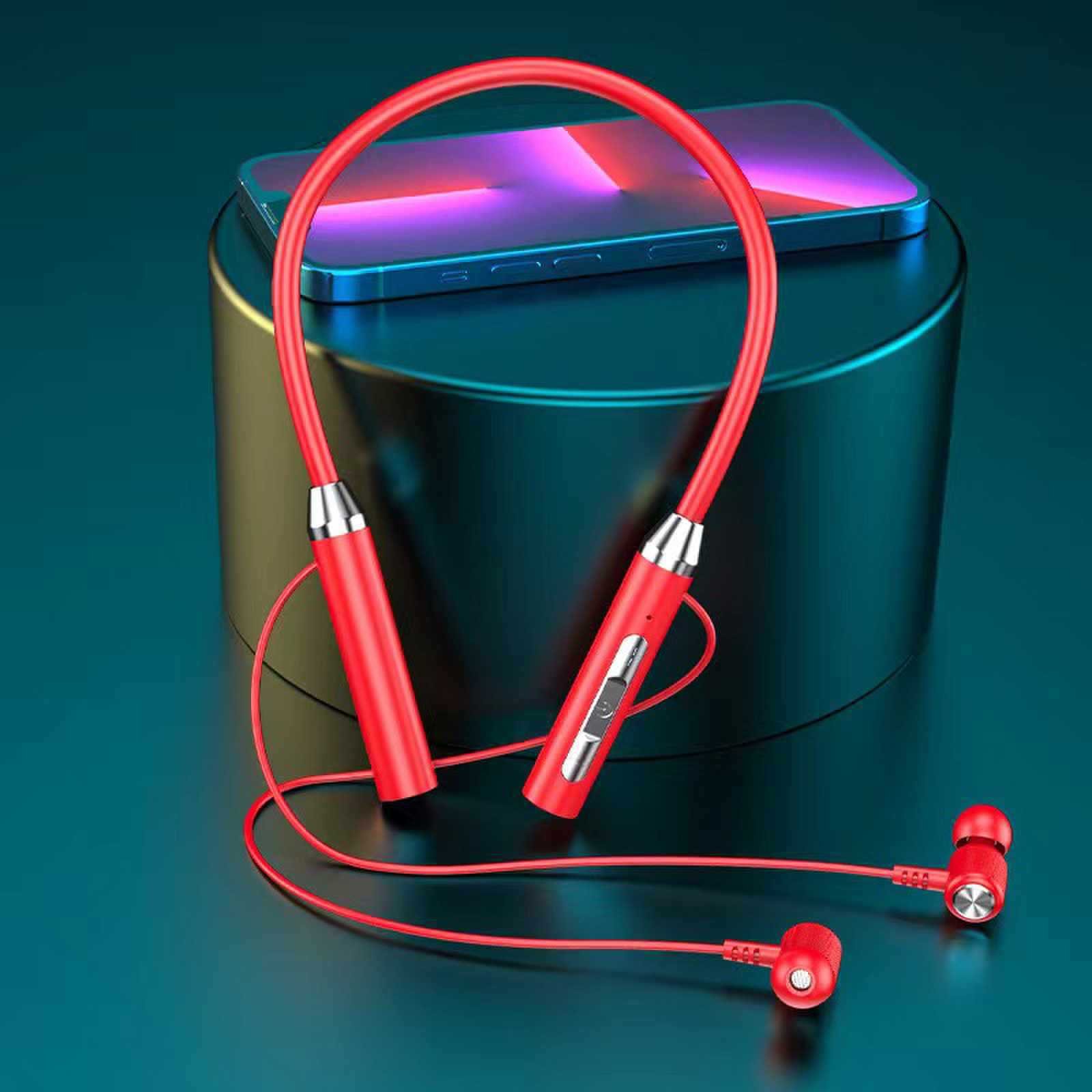 He05x Wireless Neckband Earphone Waterproof HIFI magnetic Design Neckband Headphone