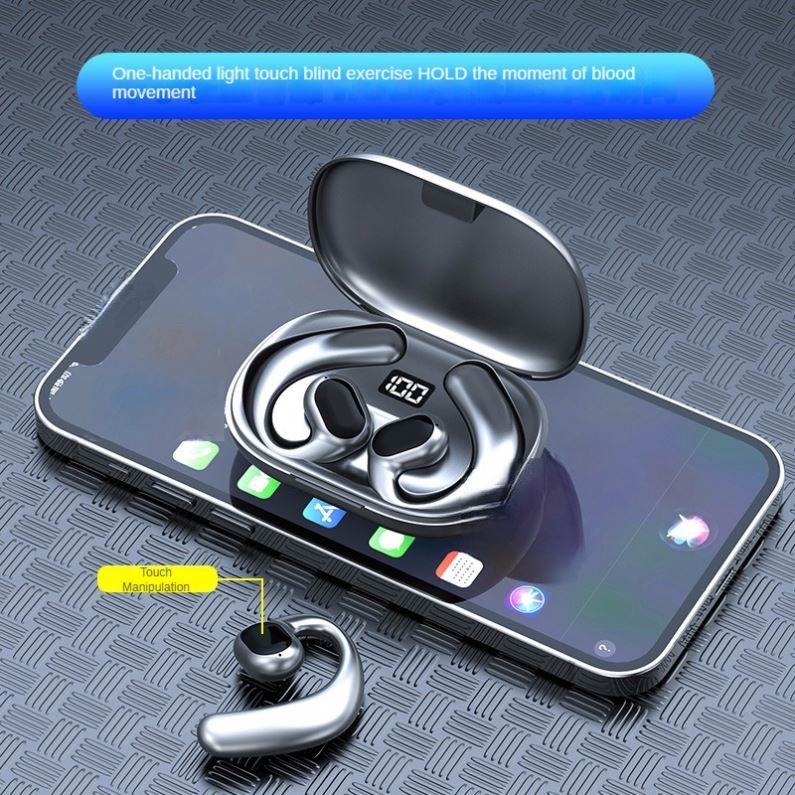 Hot Waterproof Wireless Headset with Touch Digital Display In-Ear On-Ear Functionality