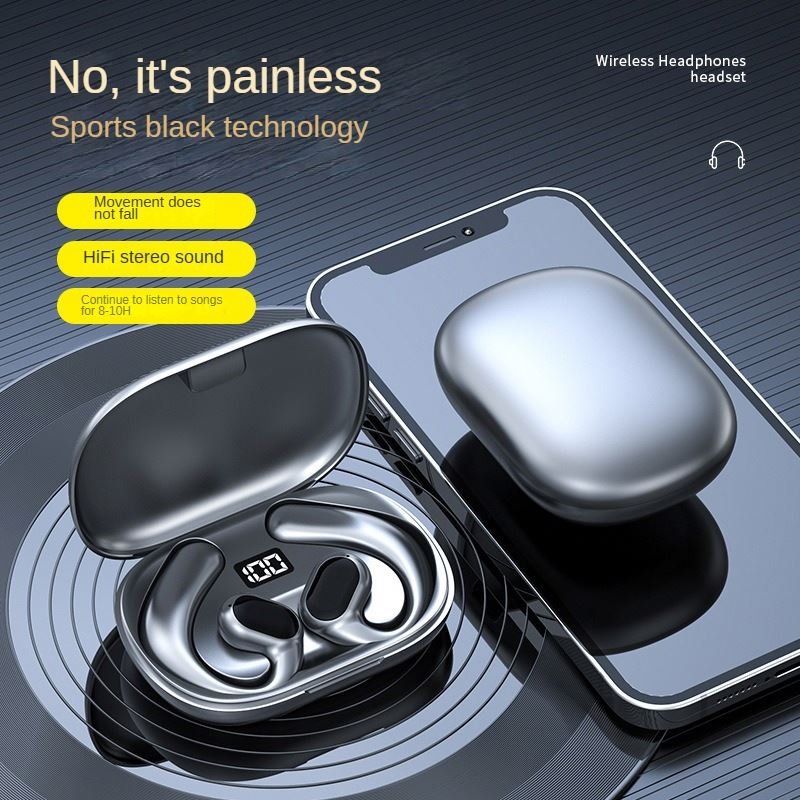Hot Waterproof Wireless Headset with Touch Digital Display In-Ear On-Ear Functionality