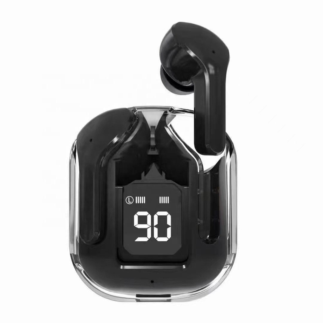 Transparent crystal box wireless air 31 in-ear headphones gaming noise reduction air31 tws earphones transparent