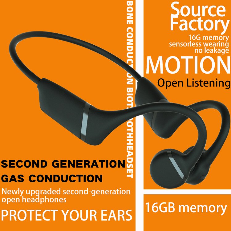 New fashion Neckband Sound Stereo Blue tooth Wireless Sport open Bone Conduction Headphones Earphones Headset