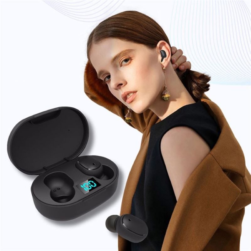 E6S Wireless Earphones TWS Headphones Stereo In-Ear Fone Headset Sports Waterproof TWS Earbuds For Xiaomi Phone