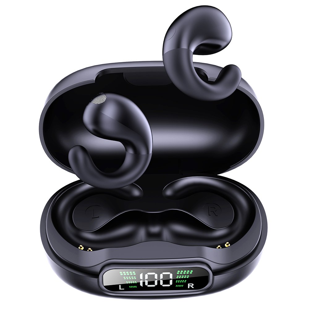 LED Display open ear headphone ows earphones air conduction wireless headset in ear noise cancellation OWS earbuds OE11