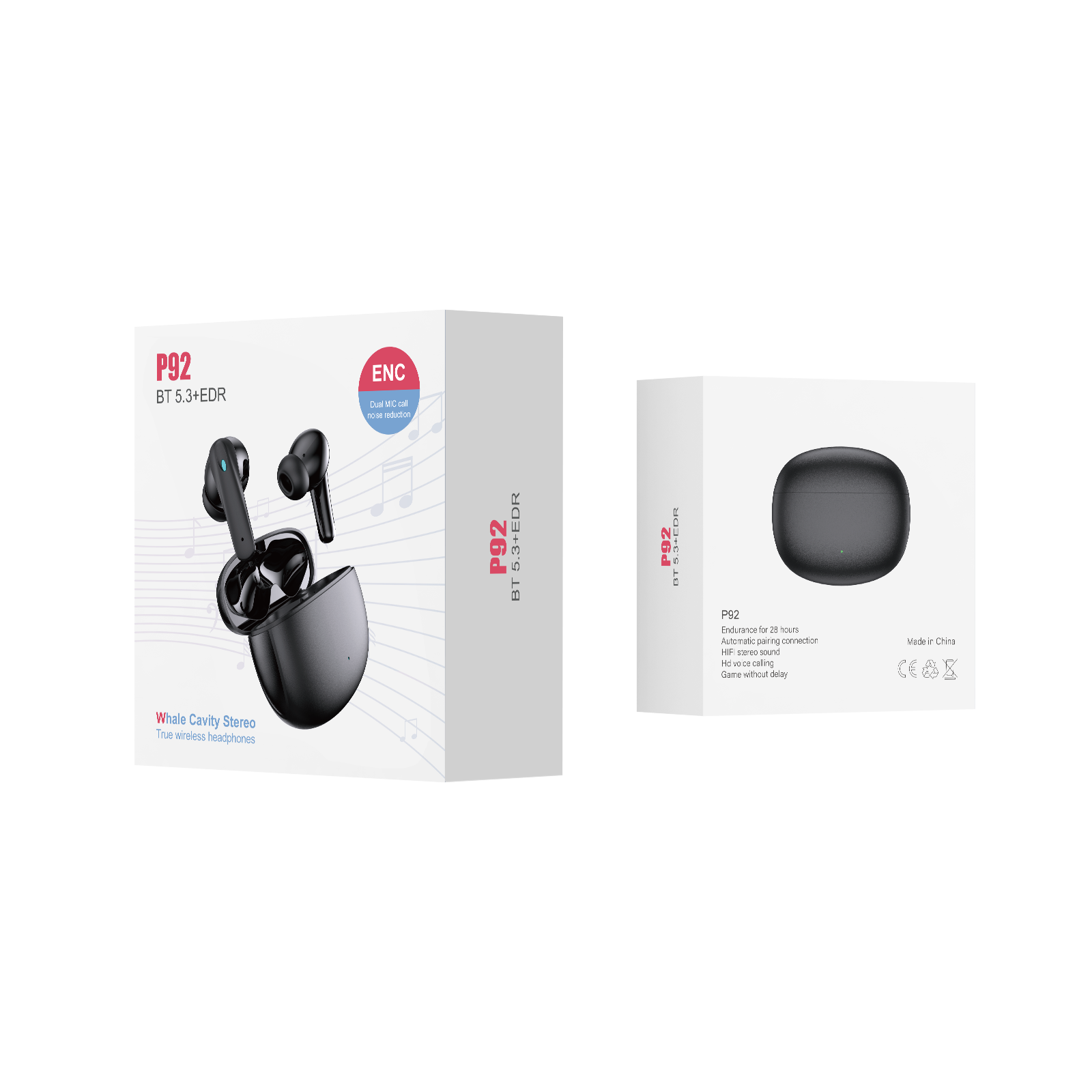 Custom Active Noise Cancelling Earphone Wireless Earbuds ANC ENC TWS in-ear headphone