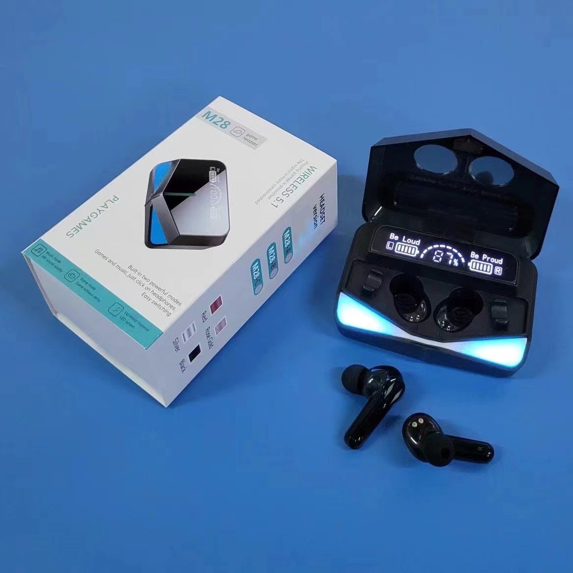 M28 Gamer Auricular Noise Cancelling TWS Earphones M10 TWS Headphones F9 Audifonos Wireless M28 Earbuds M for Gaming