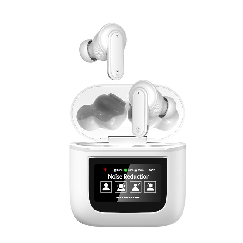 YW05 LCD Touch Display Passive Noise-Cancelling Active Noise Reduction TWS Earbuds Wireless Headphone Headset for JL Earphones