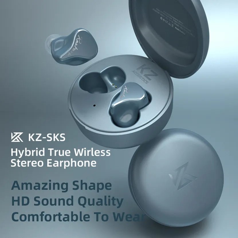 KZ SKS 1DD+1BA BT 5.2 Hybrid Touch Control Noise Cancelling TWS Earphones