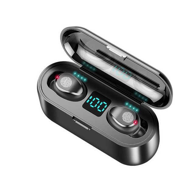 F9 Wireless Bluetooth Earbuds 5.1 Sport Waterproof Earphone Headset LED Battery Microphone Charging Box Gaming Mobile Phone