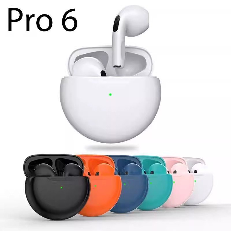 Noise cancelling headset air ear buds Audifonos bluetoothes earphones pro 6 ANC TWS wireless earbuds gaming in-ear headphones