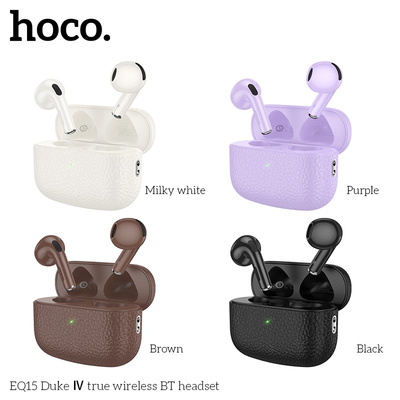 HOCO EQ15 True Wireless Earphone TWS Sport Music Earbuds Bluetooth5.4 headphone headset High-quality bass Hifi sound Semi-in-ear