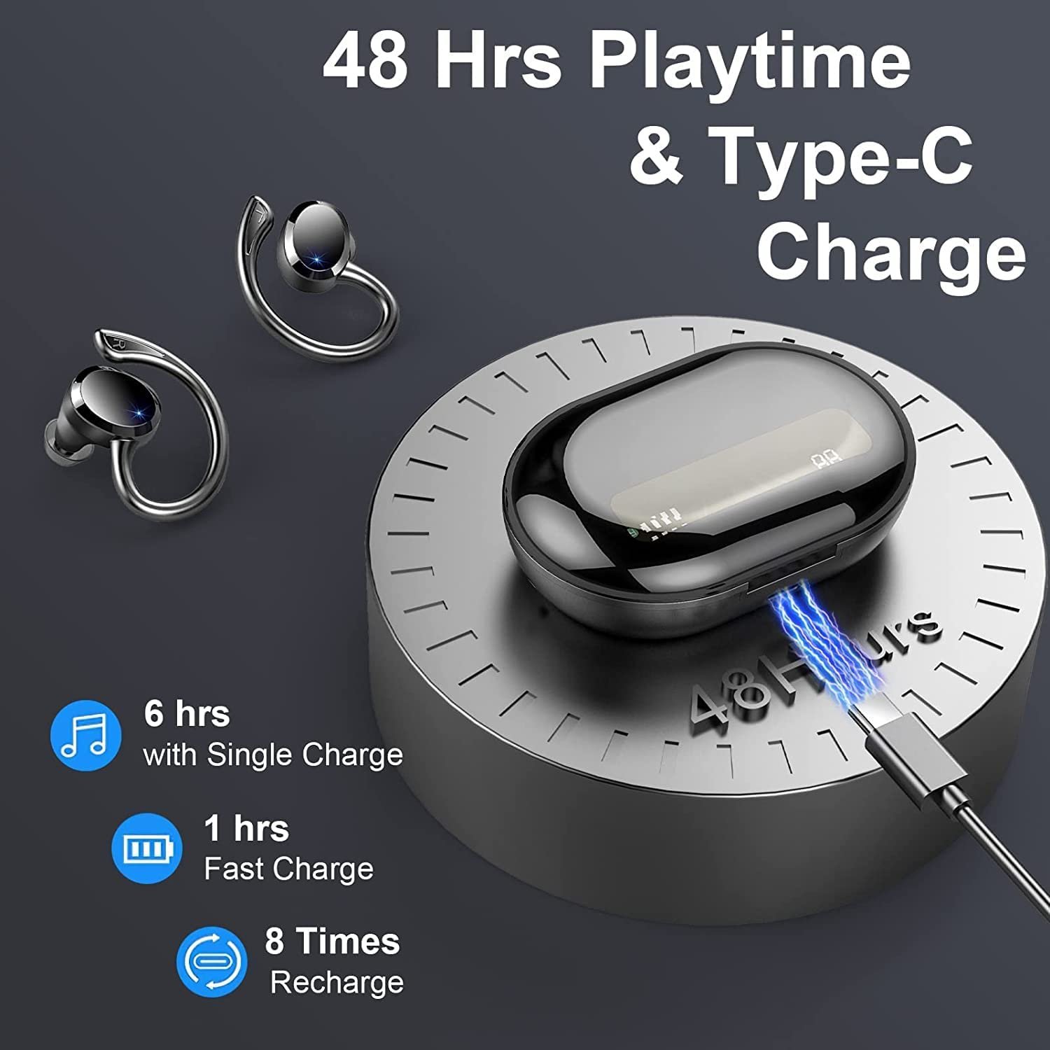 True wireless stereo TWS earbuds crystal ENC noise cancelling tws earphones & headphones in-ear sports earbud Q38