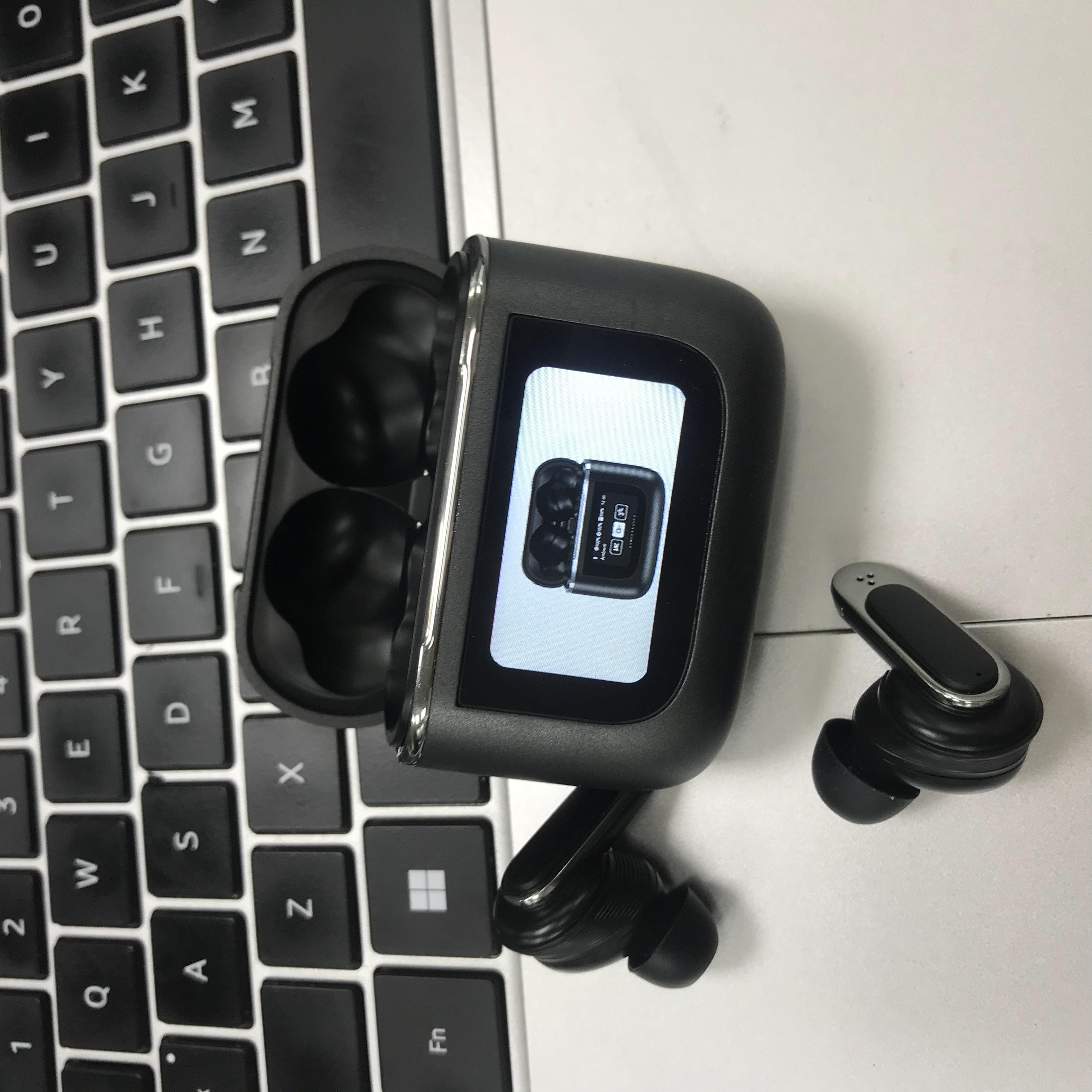 Best selling Tour pro2 TWS Earphones Newest LCD Touch Screen Wireless Earphones with Noise Cancelling Sport V8 Earbuds