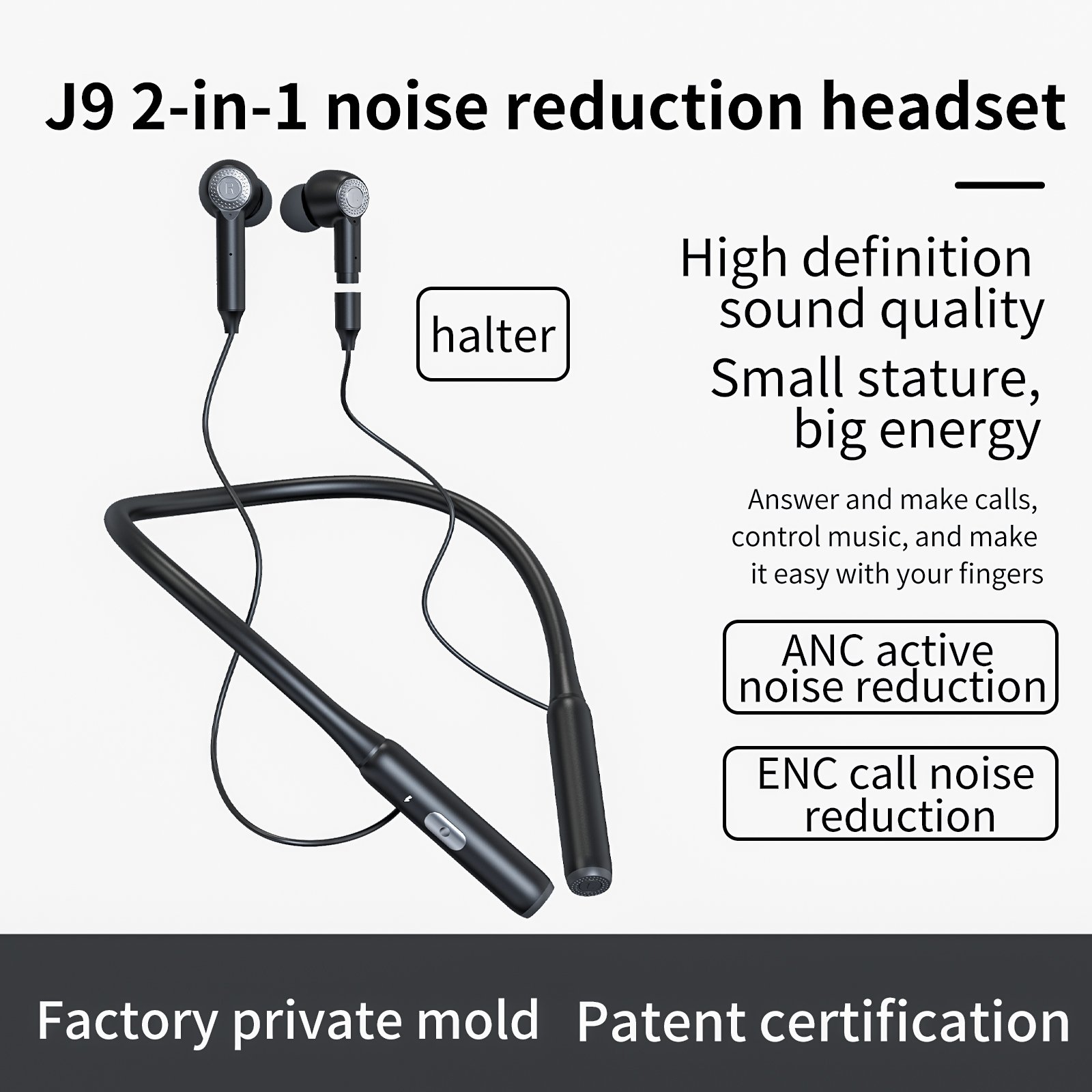 ROCXF J9 wireless earbuds stereo noise cancelling gaming in-ear headphones headset gaming sports tws bluetooth earphone earbuds