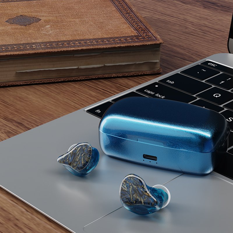 High End Hybrid Driver Wireless Earbuds Noise Cancellation Custom TWS Earphones For Audiophile