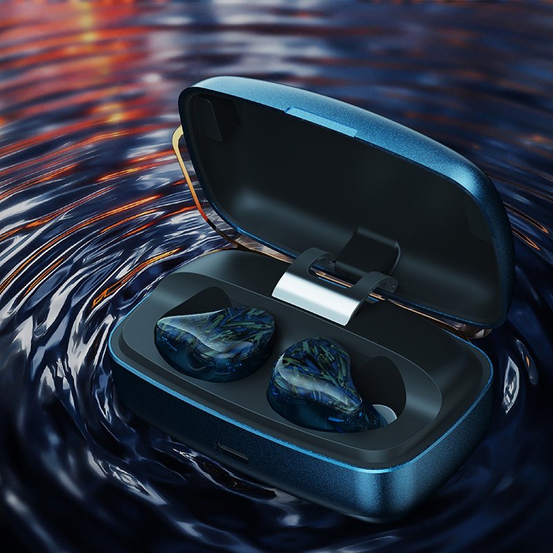 High End Hybrid Driver Wireless Earbuds Noise Cancellation Custom TWS Earphones For Audiophile