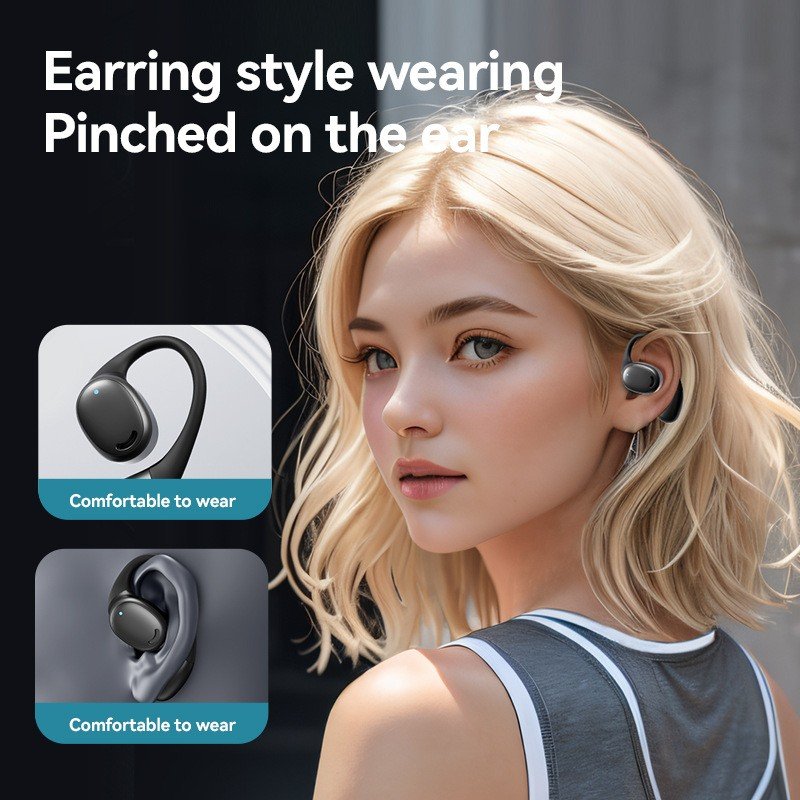 2024 M56 Open Wireless Earbuds Sports Tws OWS Bone Conduction Headset Noise Cancelling EarHook for Running open ear headphones