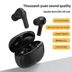 2024 Factory wholesale price P9 ENC earphones noise-cancelling calls bt5.1 binaural touch headset wireless waterproof