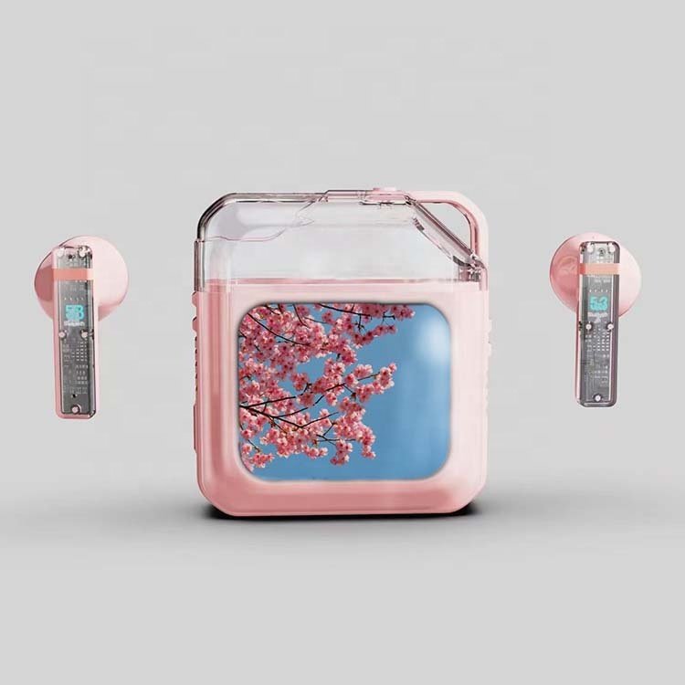 New Arrival F9 Earphones True Wireless Gaming Headphones Color Screen Touch Control Earbud Stereo LED Waterproof Mobile Phone