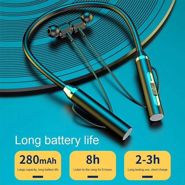 G01 Tws Neck Wireless Blue tooth Earphones Magnetic Earbuds Earphones Sports Running Headphone With Usb Port Noise Cancellation
