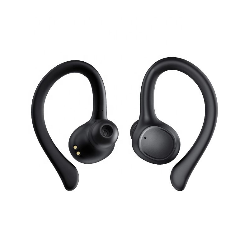 factory custom hanging ear TWS wireless earphones 6 hours standby noise reduction hanging ear anti-loss earphones