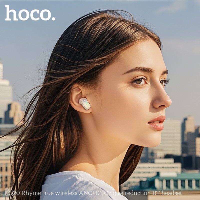 HOCO EQ20 ANC+ENC Bluetooth5.4 earbuds Wireless earphones In ear Sport stereo headset with LED digital Power display phone call