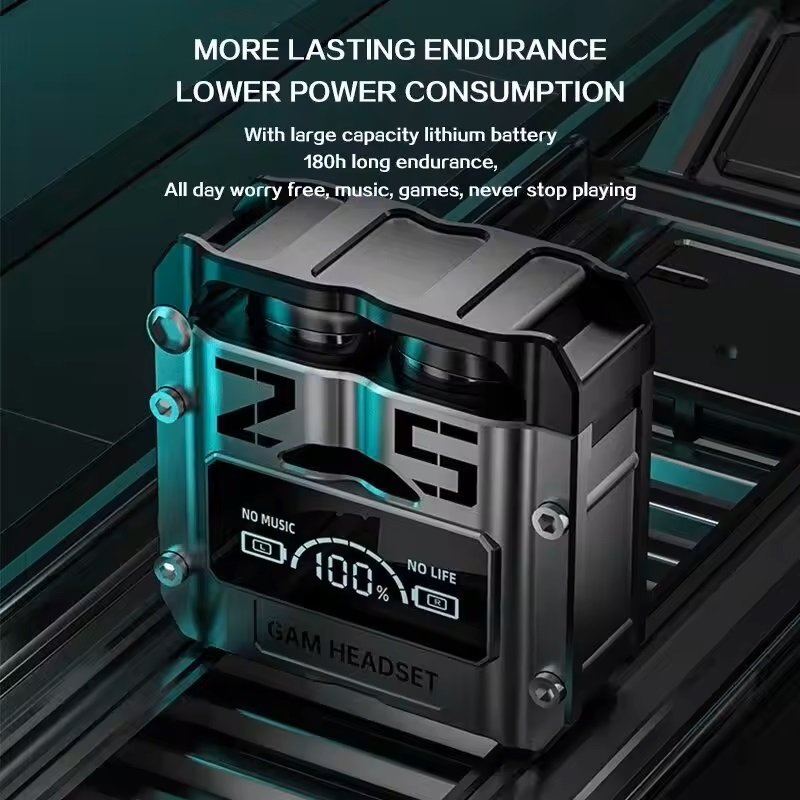 2024 New Customized M25 Tws Mini Game Auriculare Wireless Earphone Bt5.2 Waterproof Wireless Earbuds In-ear Headphones Bluetooth