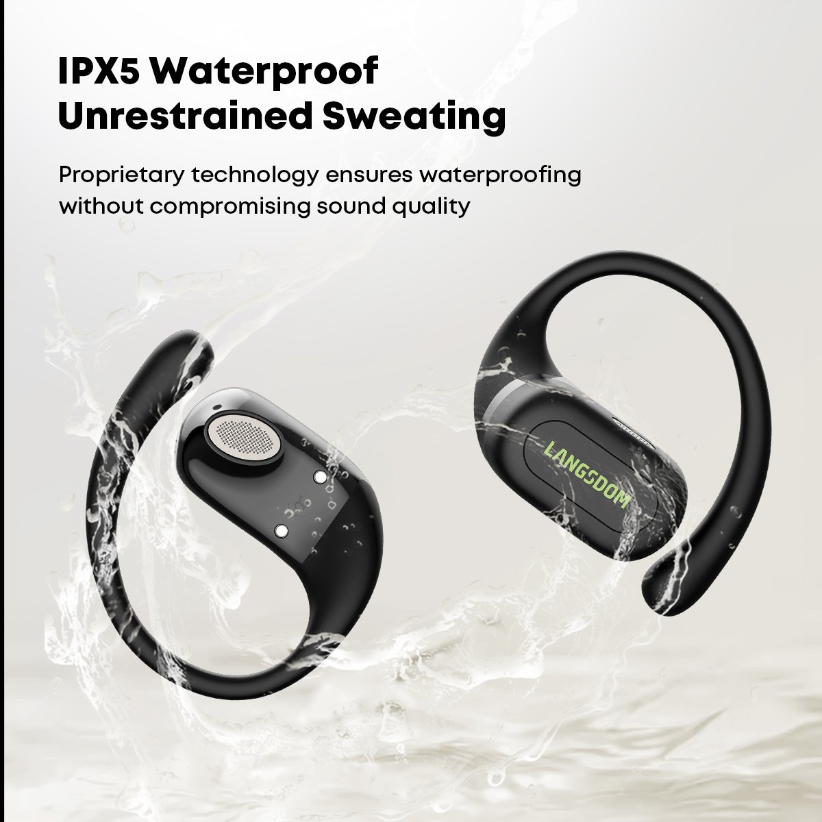2024 Wireless EarHook Headphones Open Earhook Sports Headsets TWS Earbuds Bone Conduction Earphones 5.4 Bluetooth Audifonos