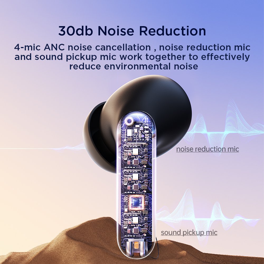 JOYROOM BC1 ANC Wholesale Price High Quality tws Wireless Earbuds Headphones Sport Stereo Bluetooth Earphone