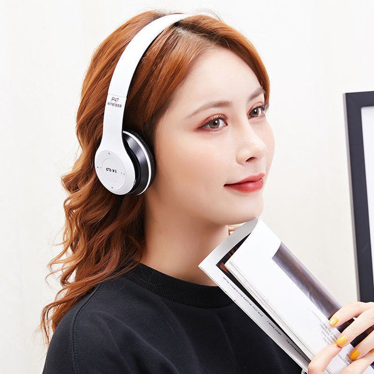Auriculares P47 Headphones Wireless Blue tooth Wireless Earphone Wireless Headset Earphone for iphone 13 pro max