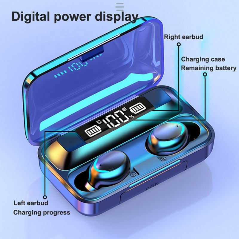 auriculares f9 supplier tws bluetooth earphone wireless earbuds audifonos f9-5c