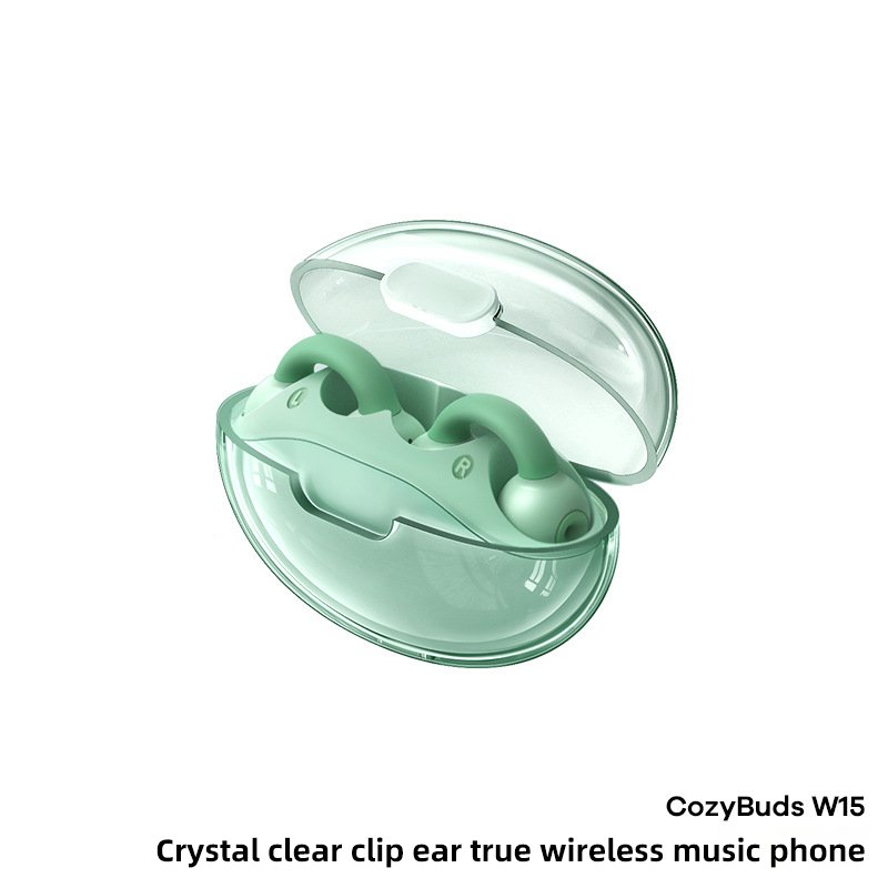 OWS Noise Cancelling TWS Earphones & Headphones Sports Wireless Bluetooth Headphones with Ear Clip Workout Outdoor Activities