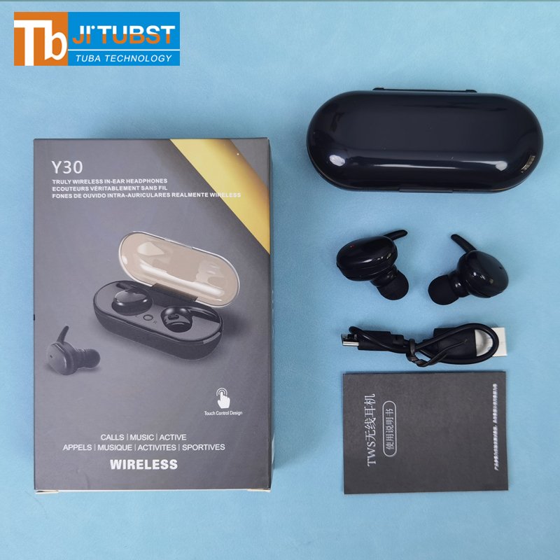 Y30 Tws Smart Touch 5.0 Running Sport Gaming Headset Wireless Earphones Stereo Headphones Mini Earbuds Y30