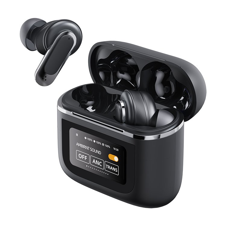 V8 TWS Earphones LCD Wireless BLE5.3 Noise Cancelling TWS Earphones V8 Earbuds High Level Headsets Earphone with Screen Touch