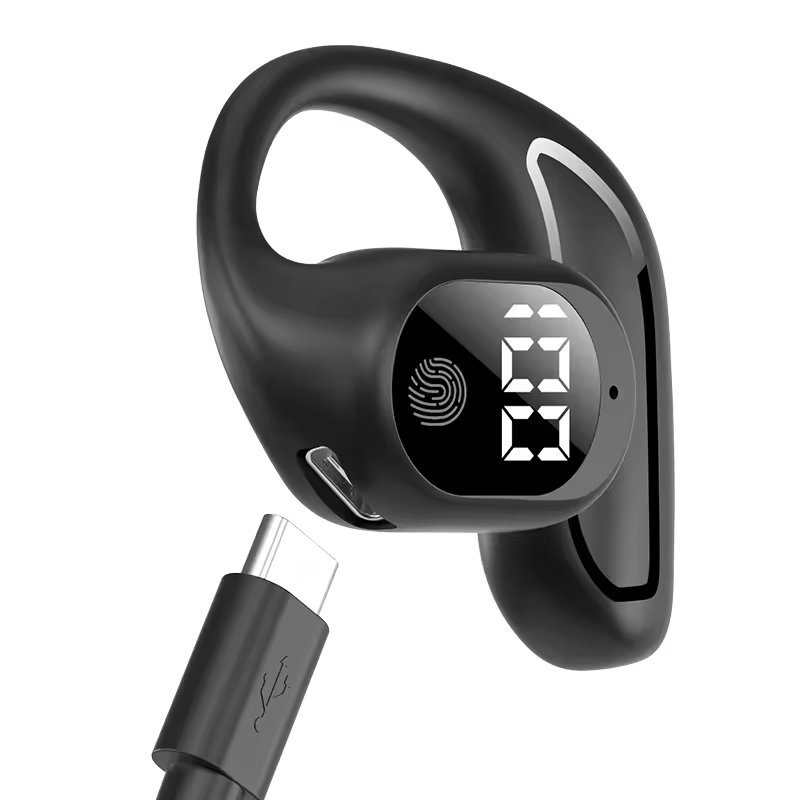 New Single-Ear BT Headset with Extended Battery Life and OWS Open-Ear Transmission for Sport Wireless Earphones