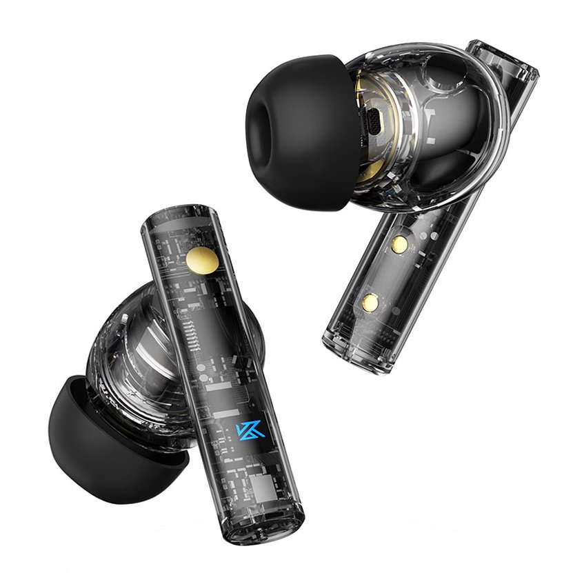 KZ Carol Wireless Earphones With 6 Mics 55dB TWS Active Noise Canceling Stereo Sound Custom HiFi in-Ear Bluetooth Gaming Earbuds