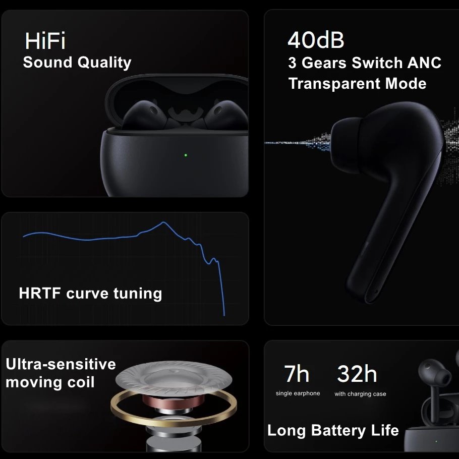 2022 New Wholesale Earbuds Xiaomi Buds 3 HiFi IP55 Dust Water Resistance TWS Headphone Pinch Control Earphones