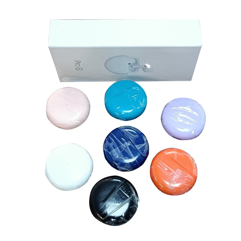 2024 Pro6 Mini TWS Wireless Earbuds High Bass In-Ear Headphones with Digital Display Battery Indicator Bluetooth V5.3