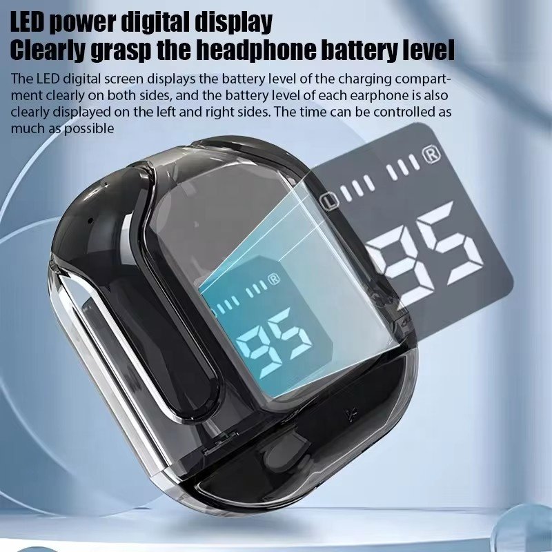 2024 New A31 TWS With LED Flashlight Function Wireless Headphone IPX5 Waterproof Earbuds Earphone A31