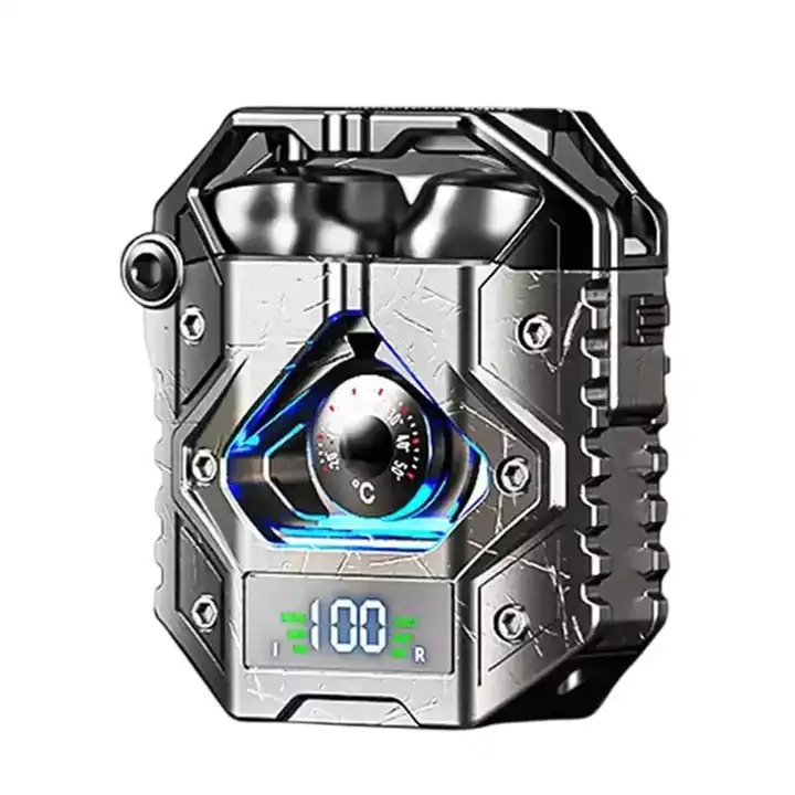 H9 TWS Earbuds ENC Noise Reduction Low Latency In-ear Gaming Heavy Metal Bass Long Standby RGB Game Earphone H9 HIFI Headphone