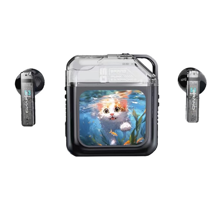 Music clock LED Touch Screen Display APP Control TWS BT earphone Bluetrum TWS Gaming earbuds headphones