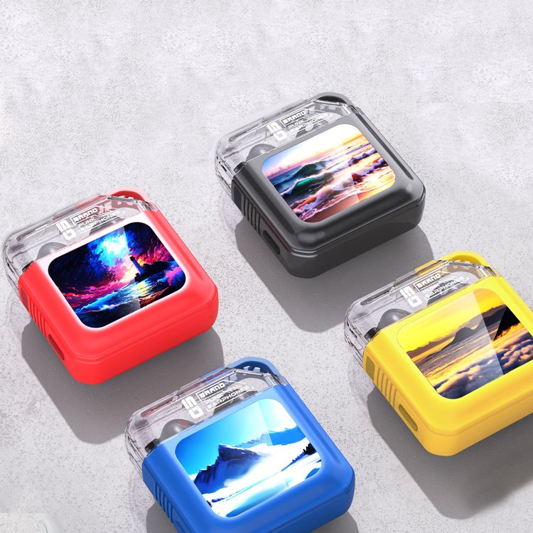 Music clock LED Touch Screen Display APP Control TWS BT earphone Bluetrum TWS Gaming earbuds headphones