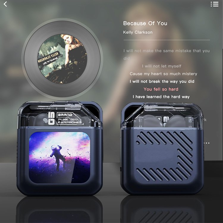 Music clock LED Touch Screen Display APP Control TWS BT earphone Bluetrum TWS Gaming earbuds headphones