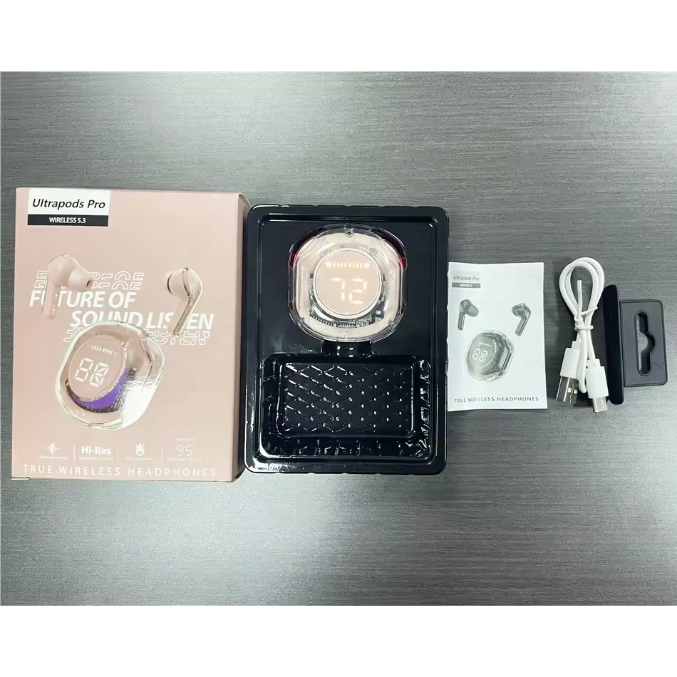 Air39 Transparent Crystal ENC Noise cancelling Earphones Headphones Auriculare inalambrico Gaming TWS Wireless Earbuds Air 39