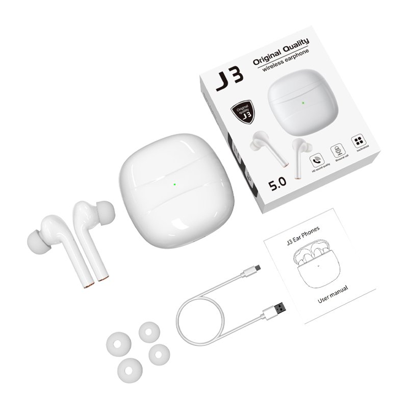 Wholesale Wireless Gaming Earbuds TWS Earphone ANC ENC 400mAh Battery J3 Stereo Earbuds Headphone