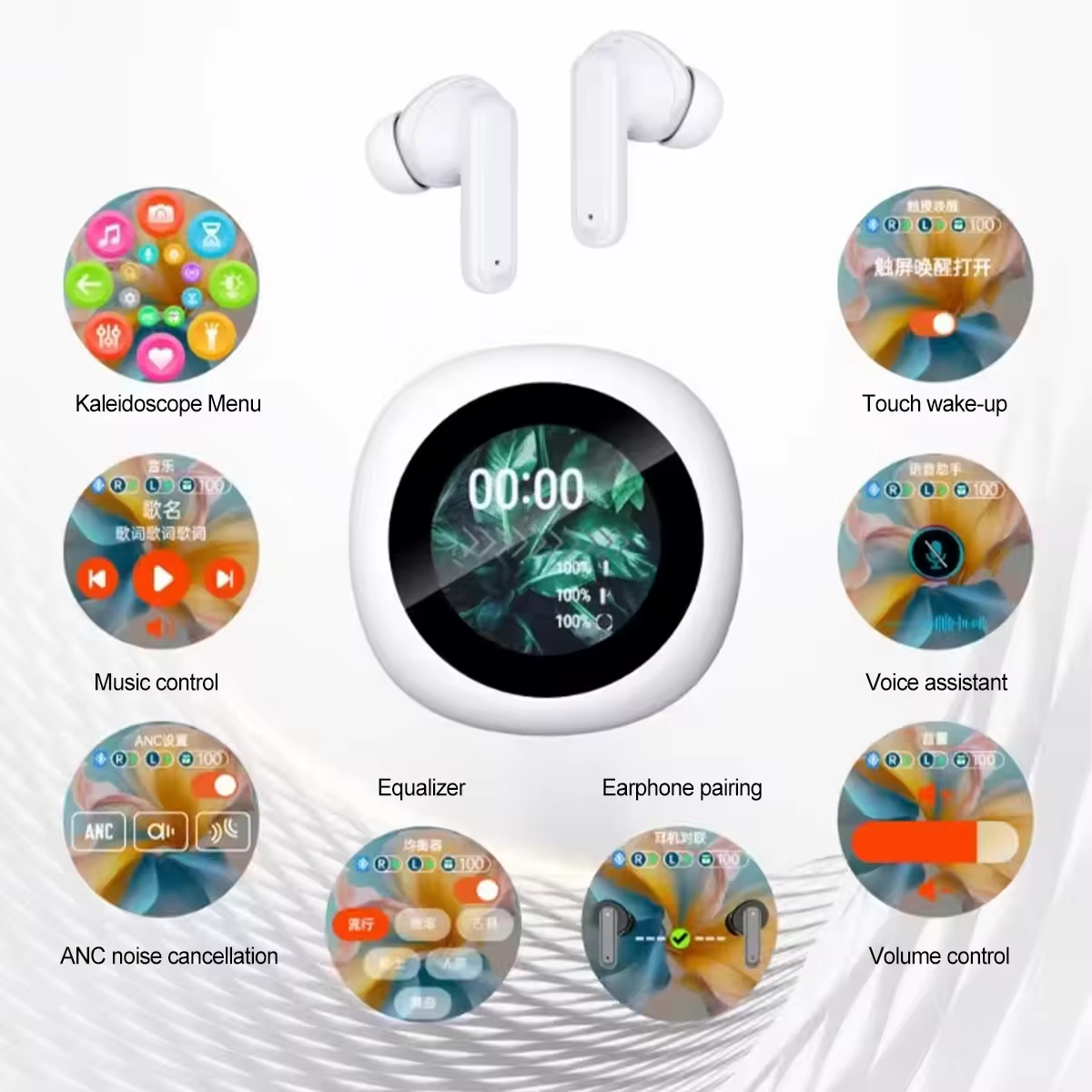 ANC/ENC Dual Hifi Waterproof LX30 Wireless Stereo Earbuds Noise Cancelling Tws Earphones Fone De Ouvido BT Gaming Headsets