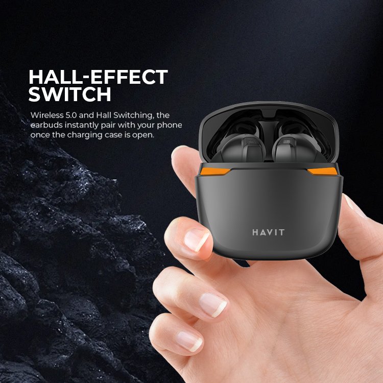 Havit TW929 PRO 13mm Driver Dual Mic ENC In-ear Sensor In-ear Detection 60ms Low Latency Gaming TWS Earbuds Wireless Earphones