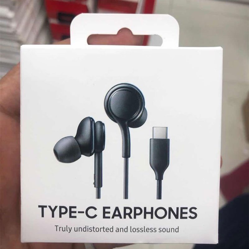 High Quality Type-C Earbuds For Samsung 1.2M USB-C Wired Earphones Headphones For AKG Samsung Note 10 S21 S20 S10 S8