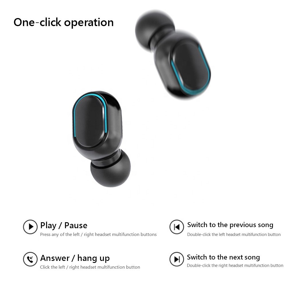 E7S TWS in ear Mini Sport Waterproof LED Display Wireless Stereo True Wireless Earbuds headphone earphone for iphone