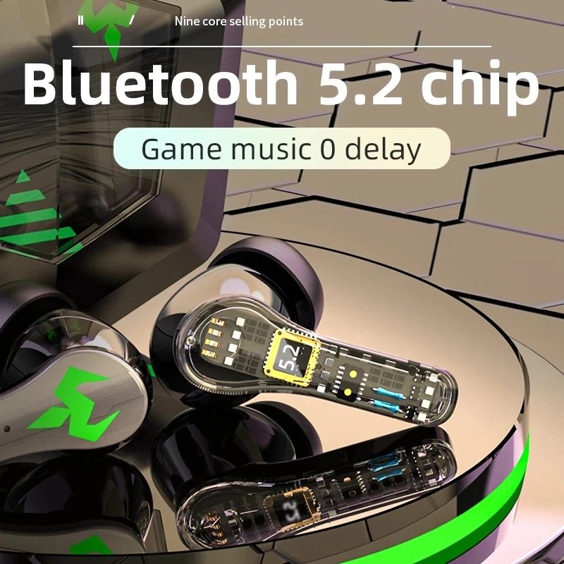 2022 N35 TWS Gaming Earphones Touch Earbuds Blue-tooth Wireless Headphones 300mAh Battery Long Standby HIFI Waterproof Headset