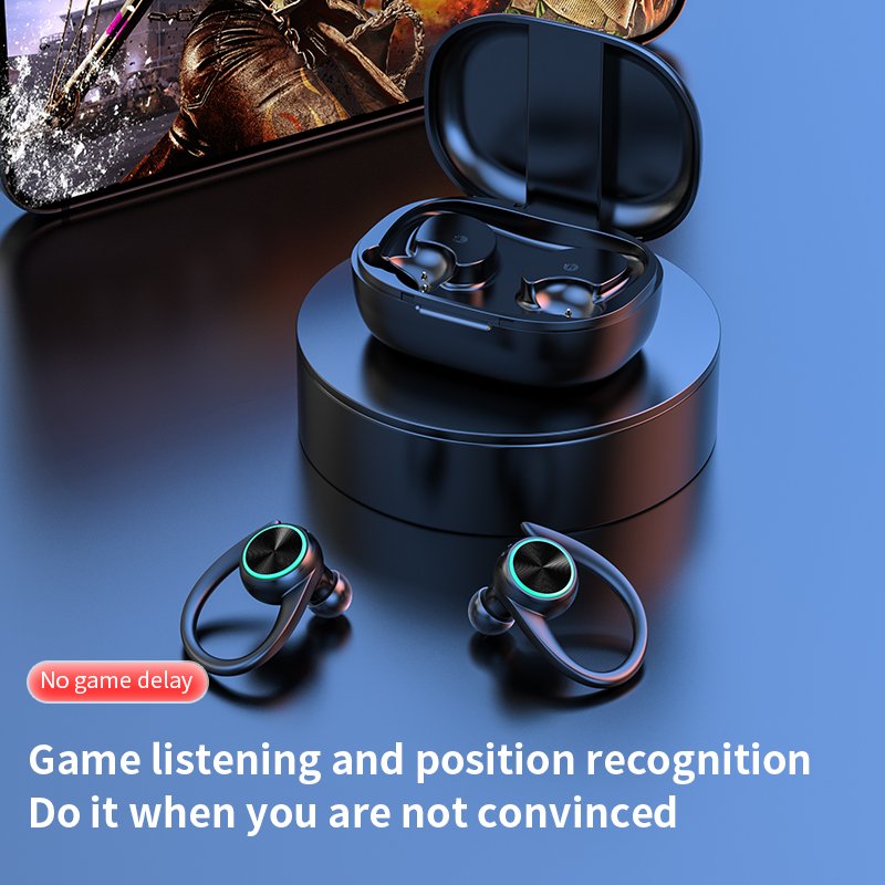 Wireless Earbud 5.3 Stereo Bass Earphones 2024 Noise Cancelling Ear Buds 40H Dual Mic Call Earb Sports Earphones Headphones